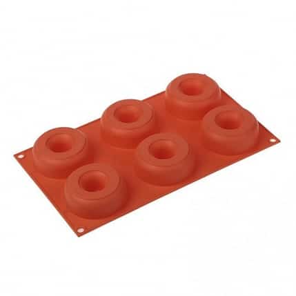 Molde silicona para Donuts 6 cavidades SILIKOMART - Foody