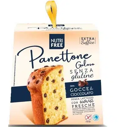 nutrifree panettone goloso con gocce di cioccolato 600g