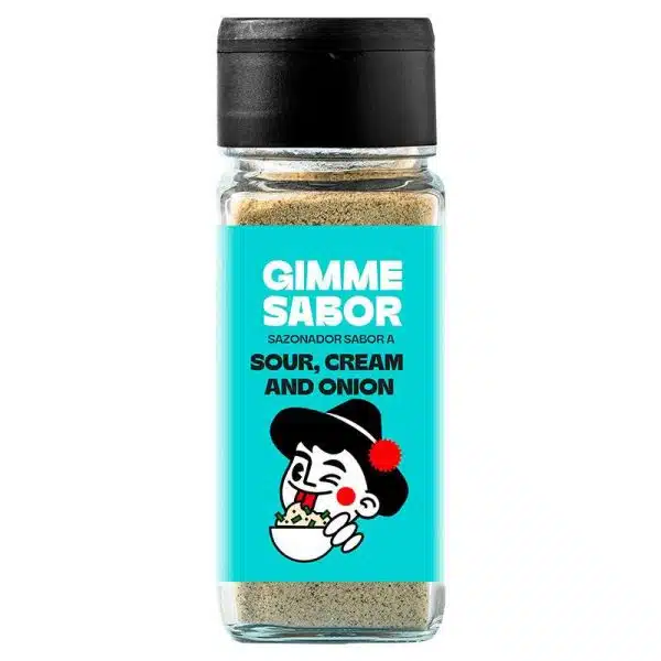 Sazonador vegano sabor crema agria y cebolla - sin gluten - GIMME SABOR 55g